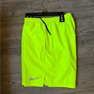 Neon yellow Nike Shorts